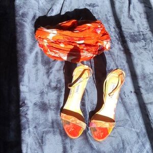 6.5 Steve Madden floral heels